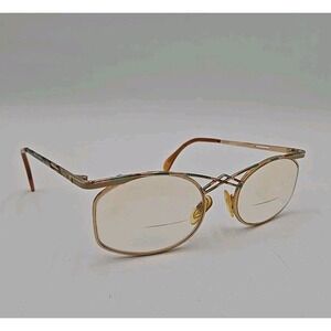 Cazal Vintage Eye Glasses Frames Only Model 266 480 Gold Colored Rare